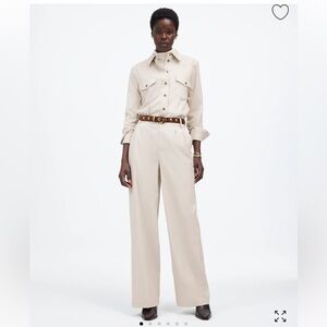 Madewell Harlow wideleg pant in flannel Great condition no signs of wear or tear